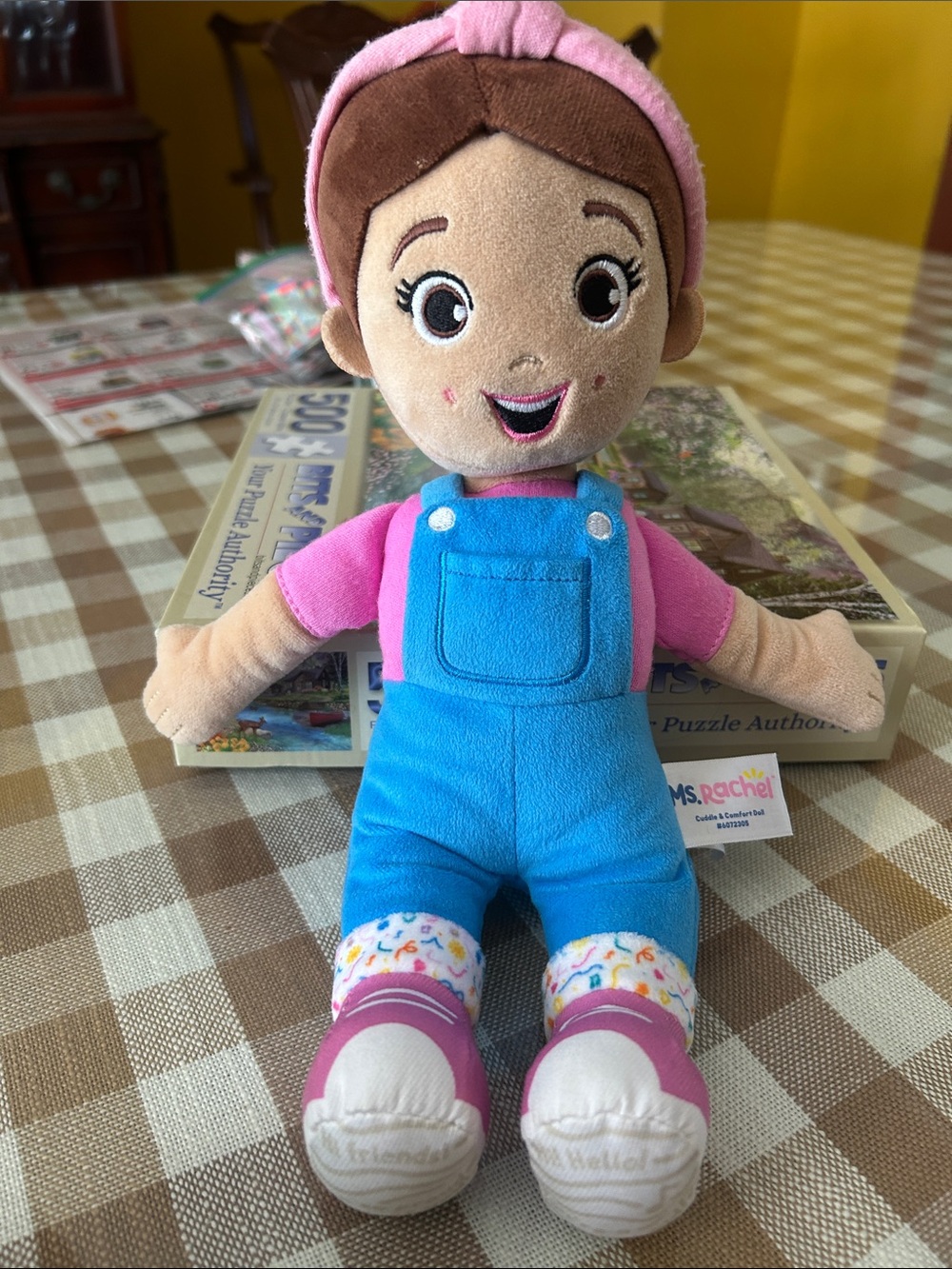 MissRachel plush doll.  Perfect for little hands!